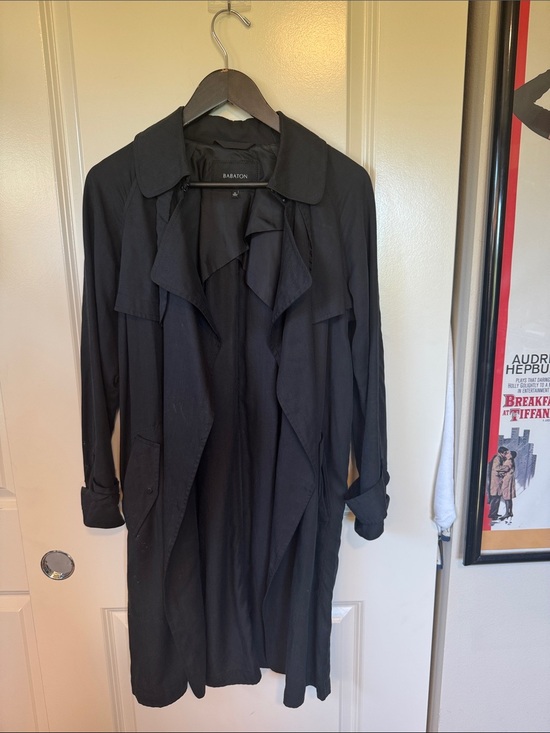 Babaton Jackets & Blazers - Aritzia Babaton Black Longline Open-Front Duster